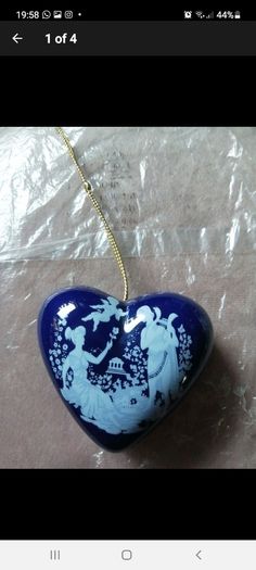 vintage heart shaped pomander