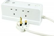 4-way 13A switched extension with USB Ports - 2.0m