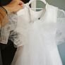 communion dress, with custom made big bow on the back Image 10