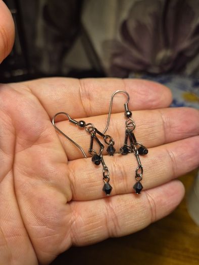 Vintage Black Earrings