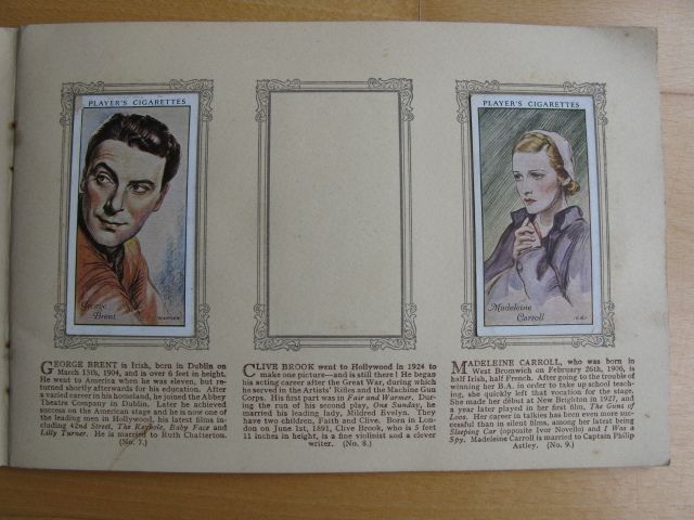John Player & Sons - An Album Of Film Stars