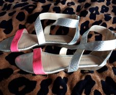 Silver Sandals Size UK3