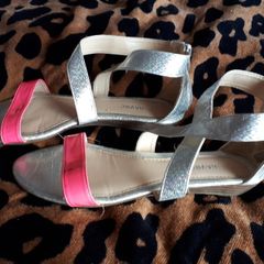 Silver Sandals Size UK3