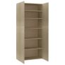 Shoe Cabinet Sonoma Oak 80x35.5x180 cm Chipboard Image 6