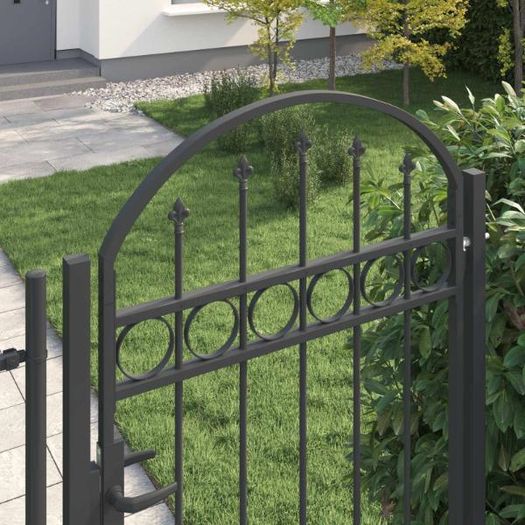 Steel Garden Fence Gate 100x250 cm