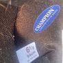 Childs horse riding helmet, boots and whip Image 5
