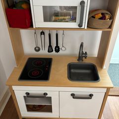 Wooden Play Kitchen + Accessories