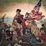 Historical scene tapestry with G. Washington Image 3