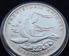 Cryptocleidus RARE 1993 Cambodia 4 RIELS Prehistoric animals