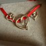 Jewellery set 9carot White Gold/ 1/20 carot diamond earrings and necklace pendant Image 8