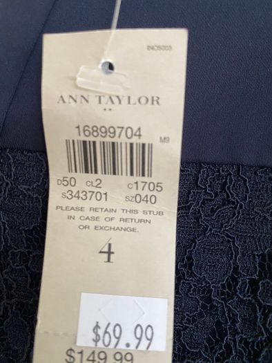NEW Navy Ann Taylor Dress