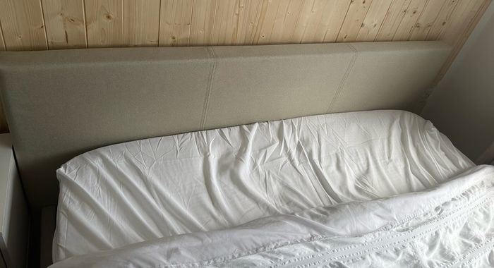 Double ottoman storage bed with mattress