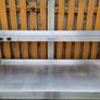 Stainless steel table with upstand Image 3