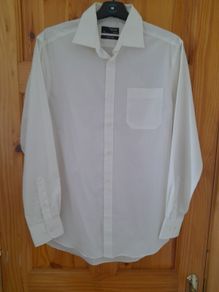 mans cream shirt size small