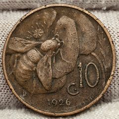 Italy 1926 10 Centesimi Coin