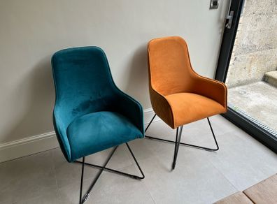 Pair Of Velvet Chairs