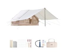 Inflatable Tent for Camping 3-5 Person Glamping Tent with Pump Canopy