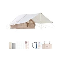 Inflatable Tent for Camping 3-5 Person Glamping Tent with Pump Canopy