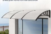 Large Window Door Awning Canopy,Transparent 300x100cm
