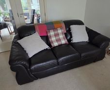 Black leather couches for sale