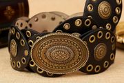 Fabulous Leather Look Belt + matching earrings &amp; necklaces available