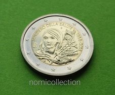 Italy 2018 year Uncirculated 2 Euro coin.