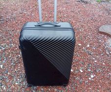 Large hard shell suitcase
