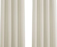 NEW SALE | Thermal Bedroom Curtains - Eyelet Short Curtains Room Darkening & Noise Reducing Curtain Panels for Kitchen Bedroom, 2 PCs, Wide 46 inch by Drop 54 inch