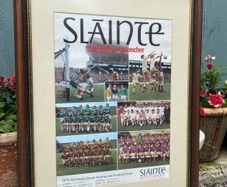 GAA Slainte Mineral Waters Hurling Limerick  1973 poster sign vintage