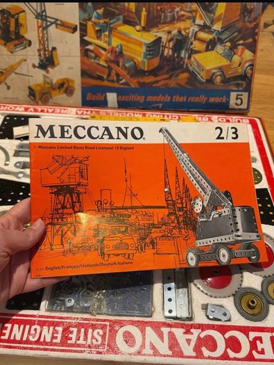 Vintage Meccano Site Engineering Set No. 5 Boxed with All Manuals & Instructions