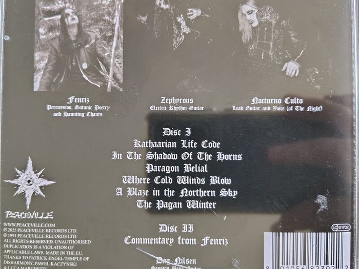 Darkthrone - A Blaze In The Northern Sky 2 x CD (2025) Remastered Reissue Norwegian Black Metal EX+