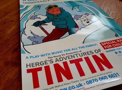 Tintin Theatre Poster