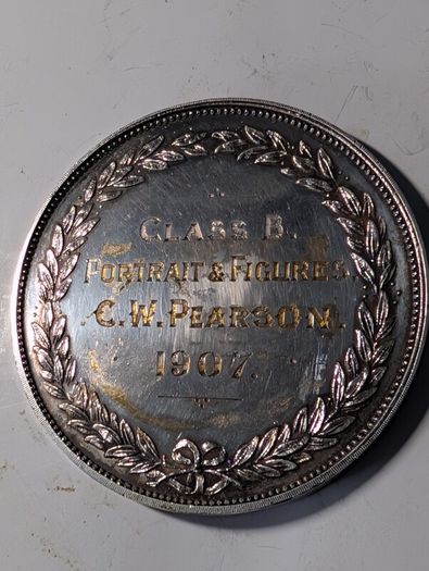 Photographic Society of Ireland silver medal dated  1907