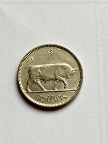Irish silver shilling 1s saorstat