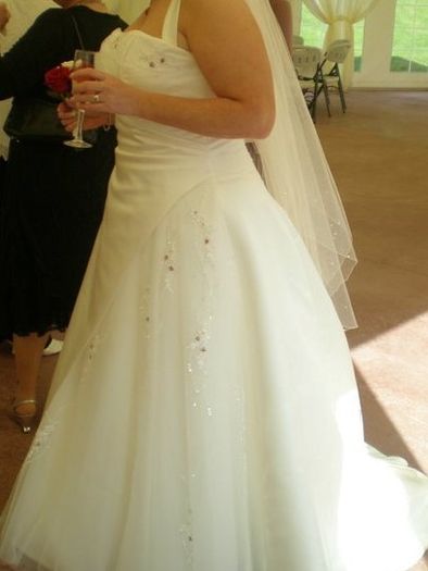 A-Line Wedding Dress with beautiful beading & embroidery