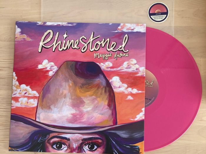 Maggie Antone Rhinestoned Limited Edition Hot Pink Vinyl