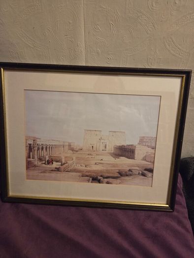 "Grand Approach to the Temple of Philae" framed print