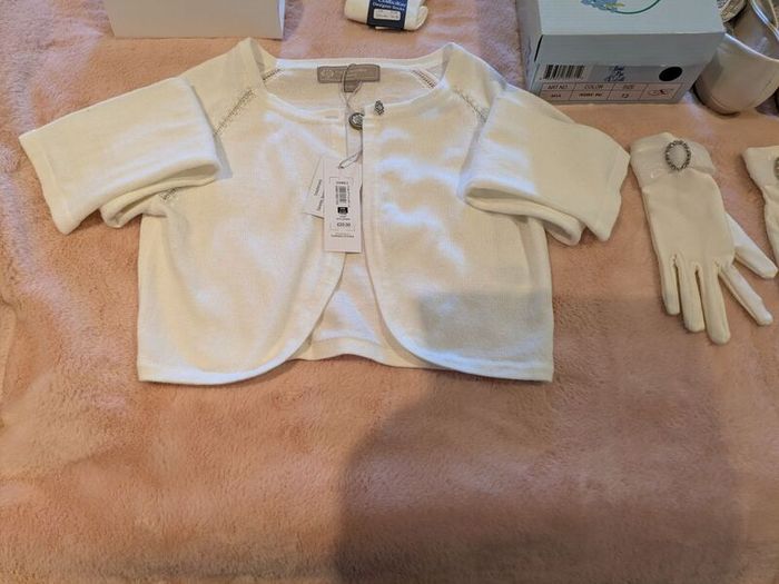 Communion dress (Arnott's) and accessories