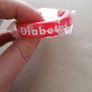 Free post! Medical silicone wristband for adult diabetes alert wristband Image 2
