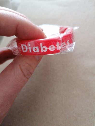 Free post! Medical silicone wristband for adult diabetes alert wristband