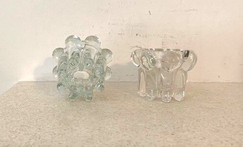 Vintage Atomic Bubble Candle Holders VMC Reims