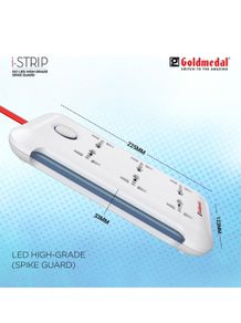 Extension chord with universal sockets