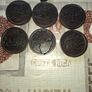 Beautiful Rare Full Set of African Hand Carved Wooden Place Mats with an Amazing Original Holder Postage Available, Image 4