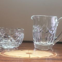 Waterford Crystal Milk Jug & Sugar Bowl