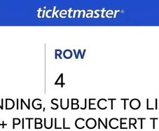 2 pitbull vip tickets