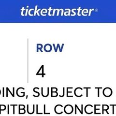 2 pitbull vip tickets