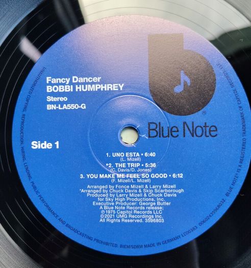 Bobbi Humphrey - Fancy Dancer 1975 (2021 Blue Note Classic Vinyl Series) Jazz-Funk MINT