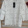 Bnwt Vero Moda top size small ivory white lace top Image 6