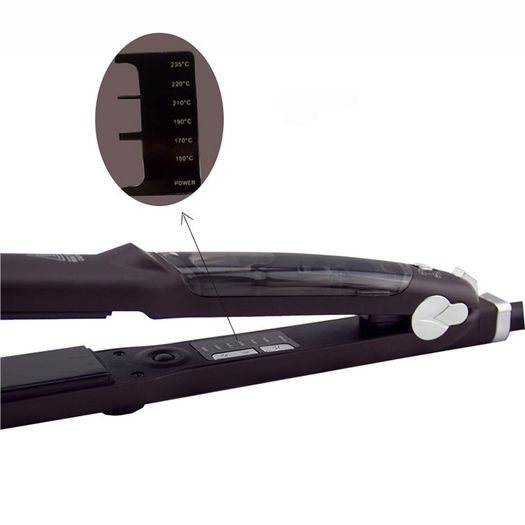 2 In 1 Fast Heat UP Tourmaline Ceramic Professional Steam Hair Straightener Curler For Salon Straightening Iron Styling