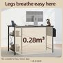 L Shaped Corner Desk - 100x70 cm Study Office Gaming Desk, Computer Desk Small Writing Table, Large Reversible Storage Shelves, Bookshelf Workstation for Study Play Work Bedroom Home Office Image 8